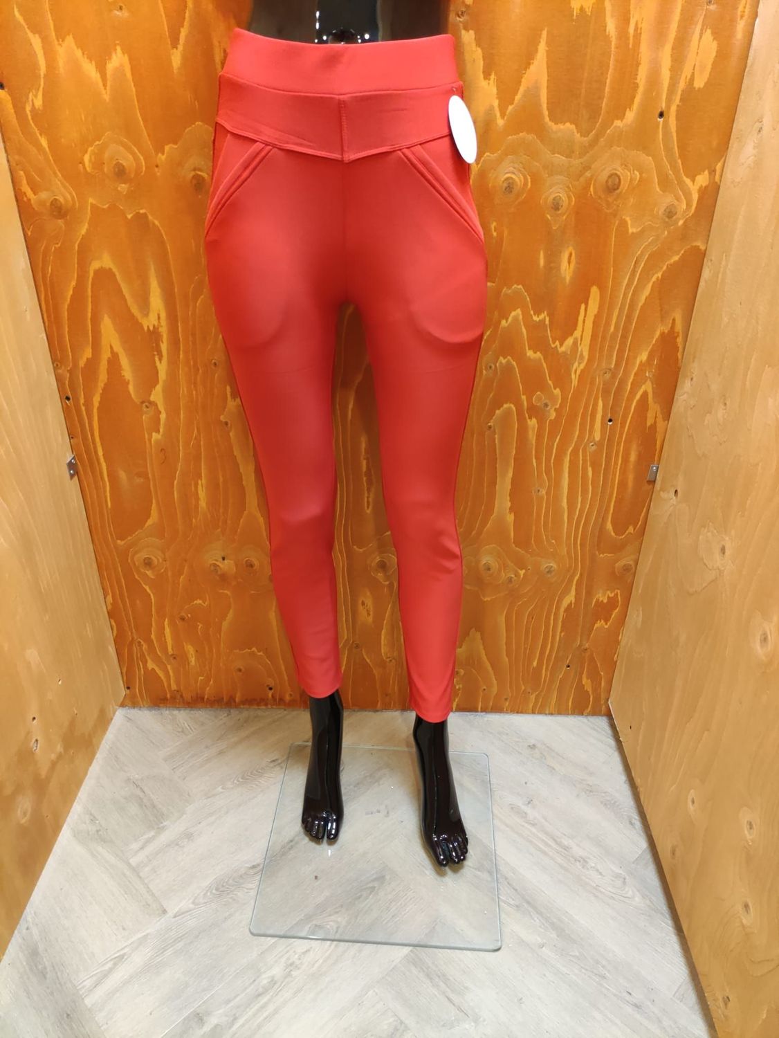 SALE comfortbroek kleur rood