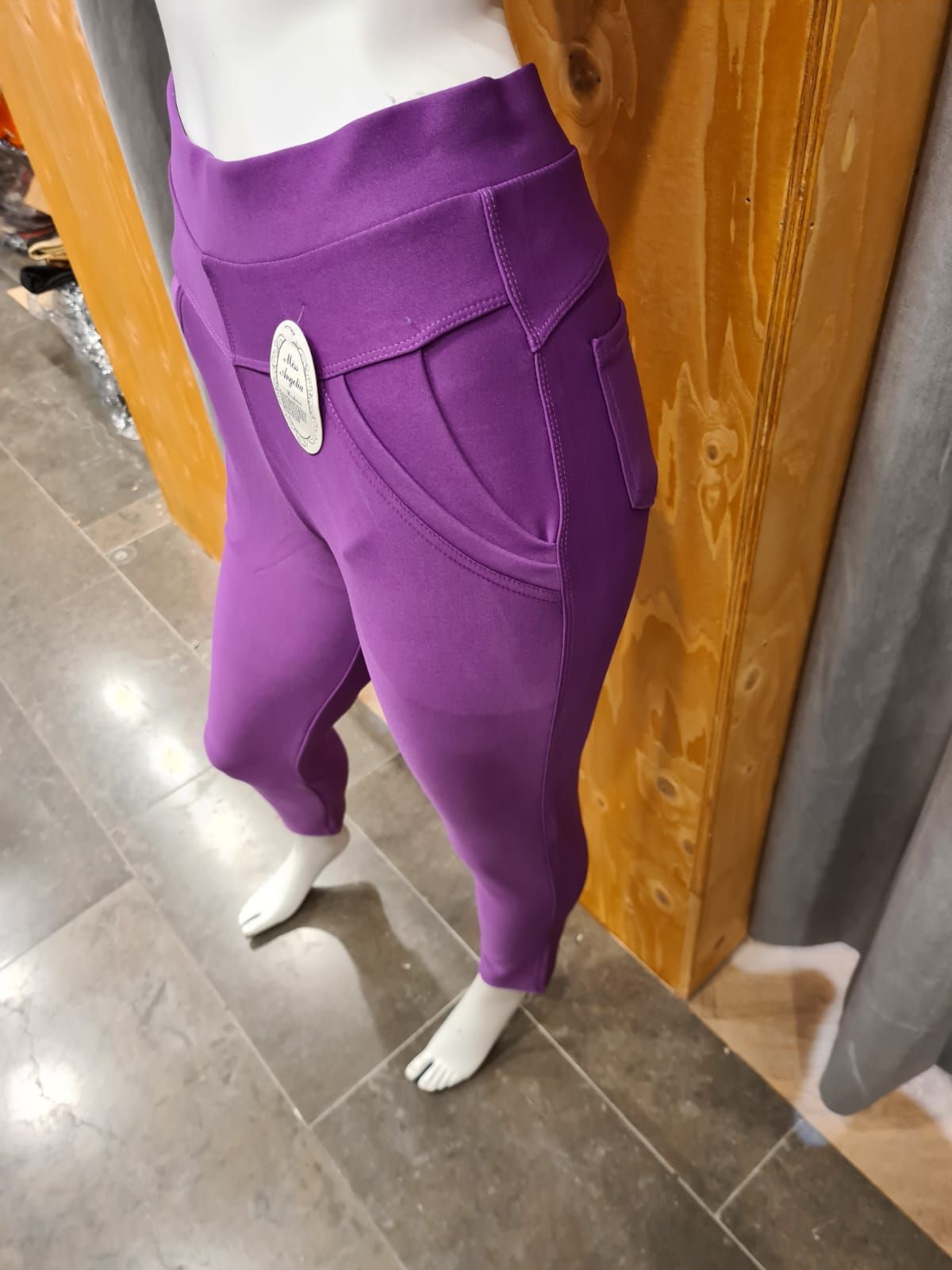 SALE comfortbroek kleur paars