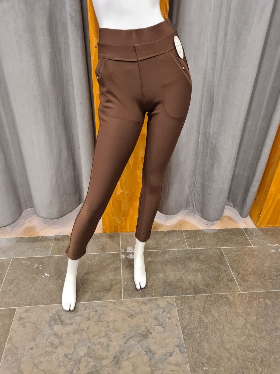 SALE comfortbroek kleur bruin