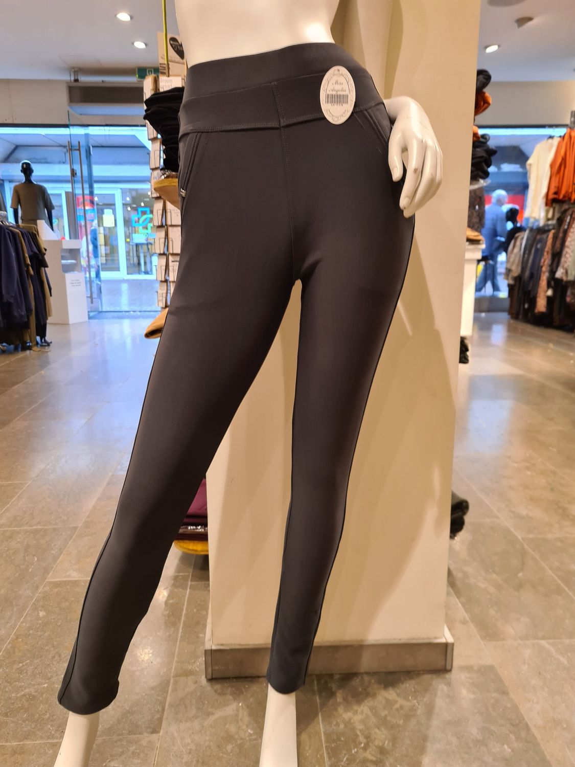 comfortbroek  kleur antraciet