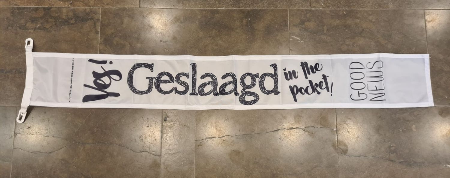 Vlag Yes geslaagd
