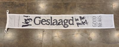 Vlag Yes geslaagd