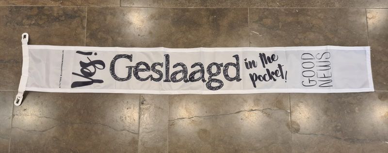 Vlag Yes geslaagd