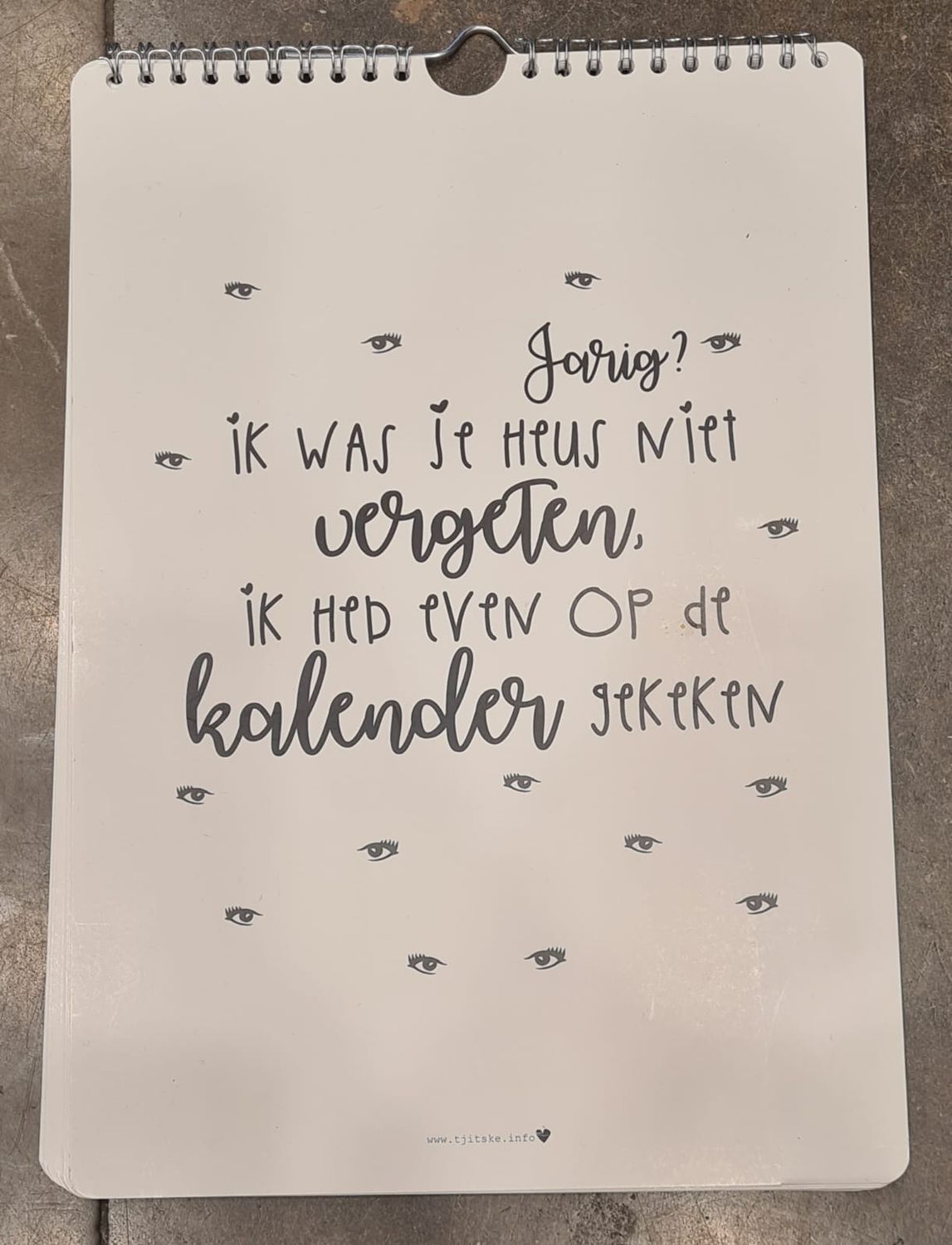 Kalender met de leukste teksten