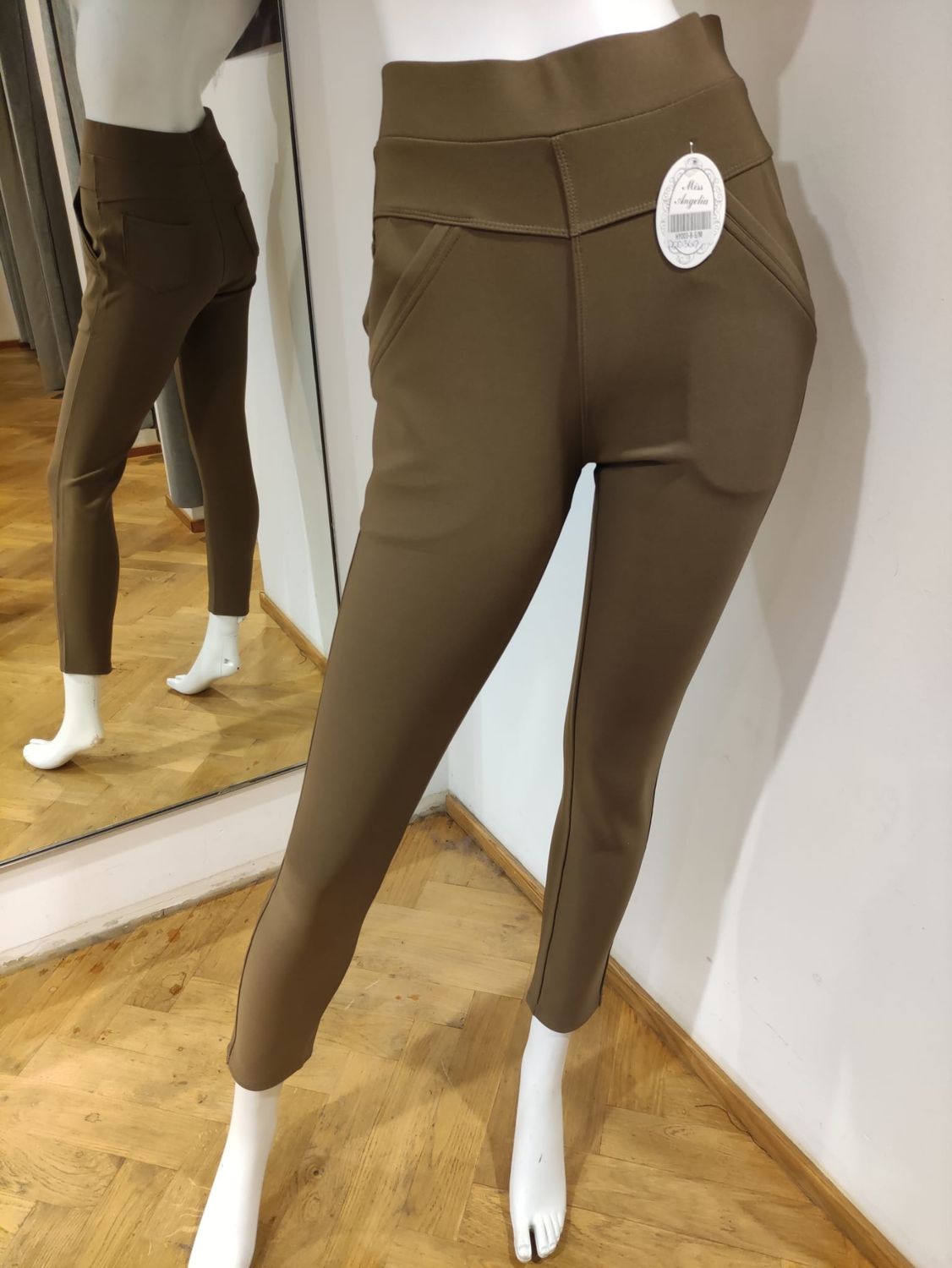 Comfortbroek kleur koffie bruin (maten)