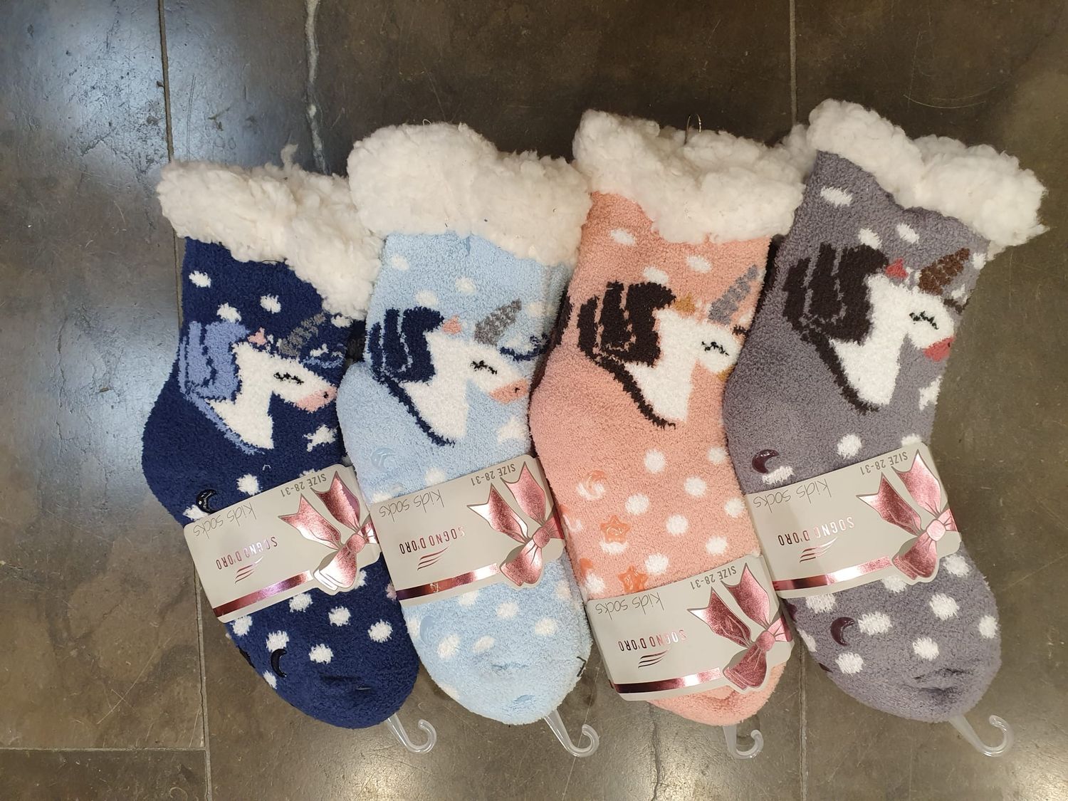 Home socks kids 28-31 grijs