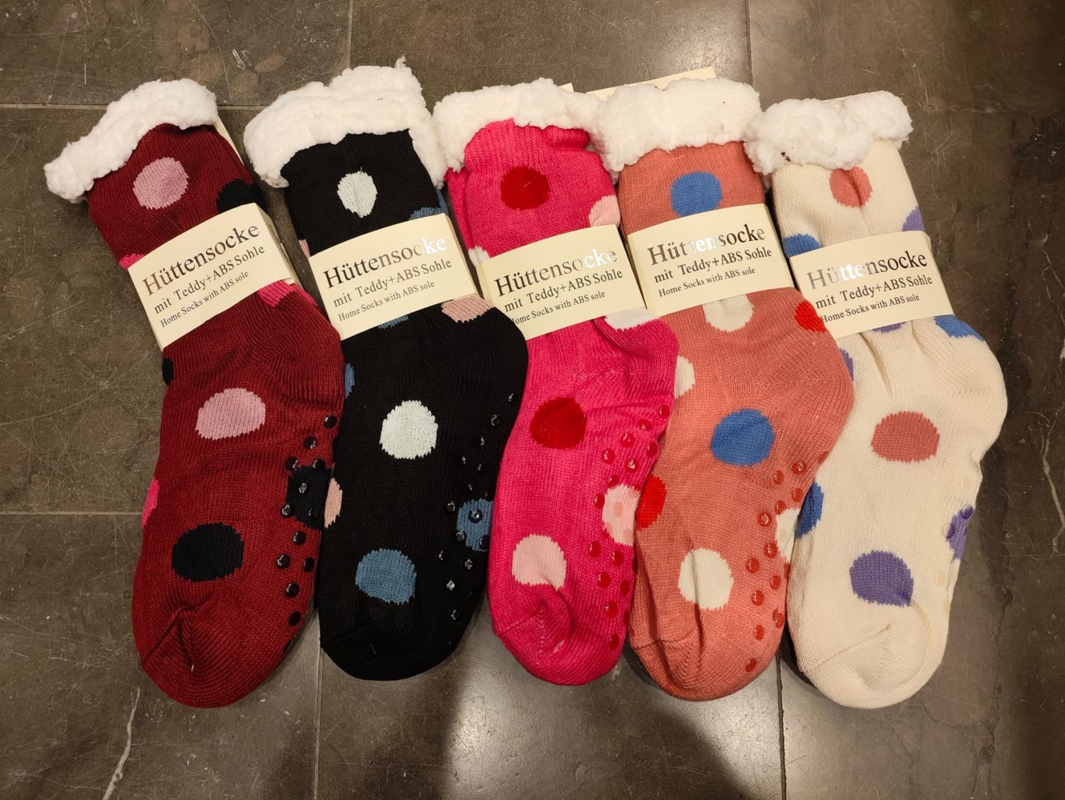 Dames home socks stippen 35/41