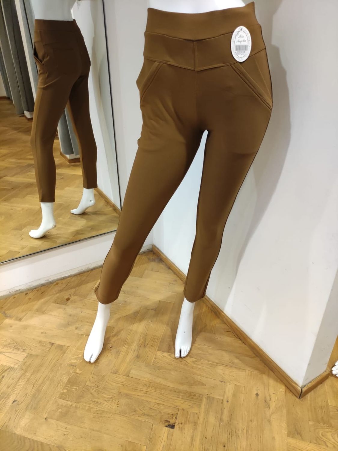 Comfortbroek kleur camel
