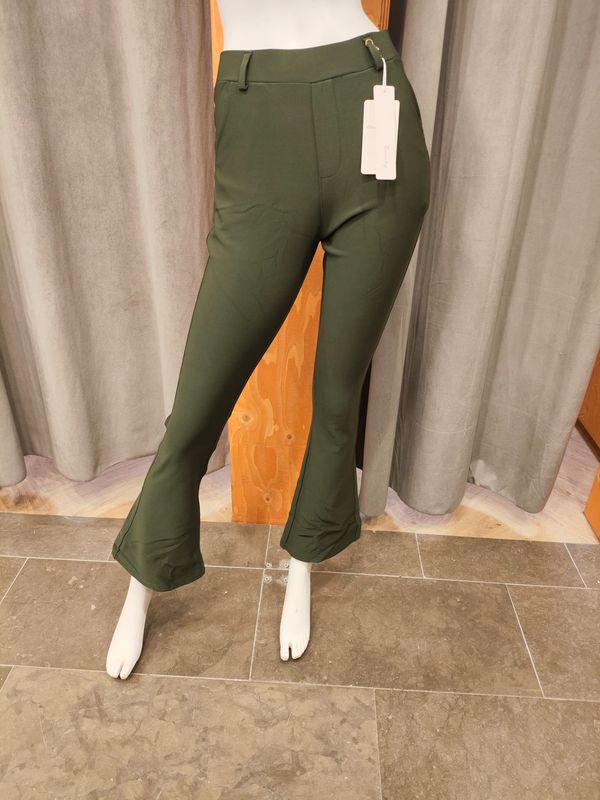 comfortbroek flair legergroen (maten)