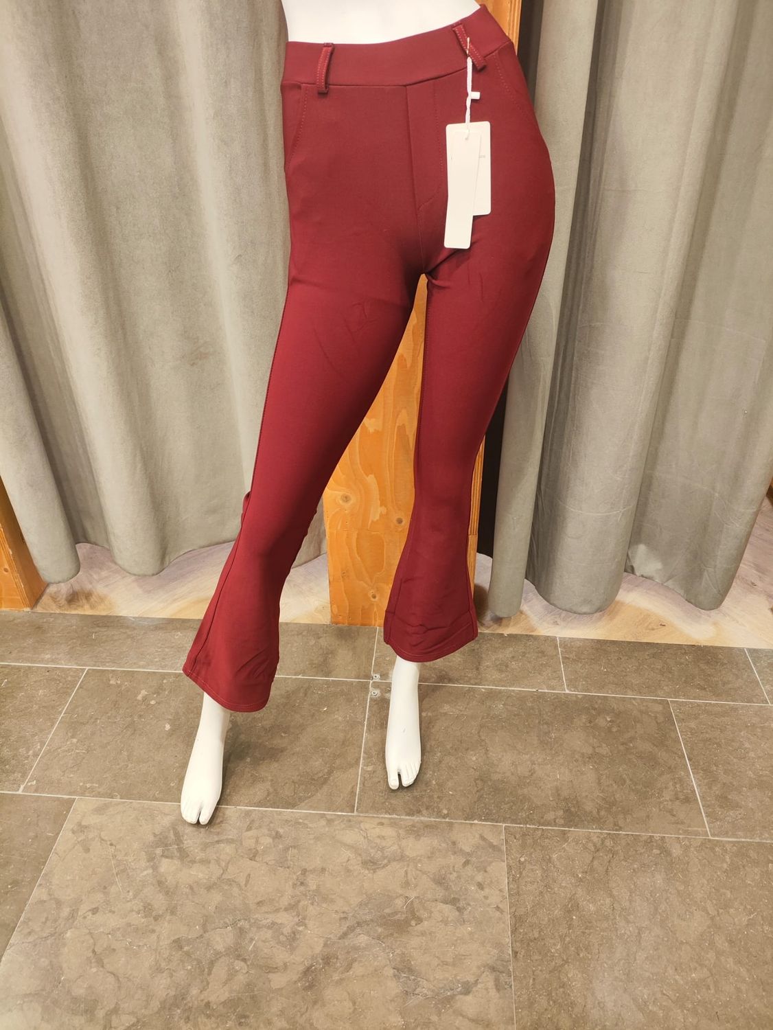comfortbroek flair bordeaux rood (maten)