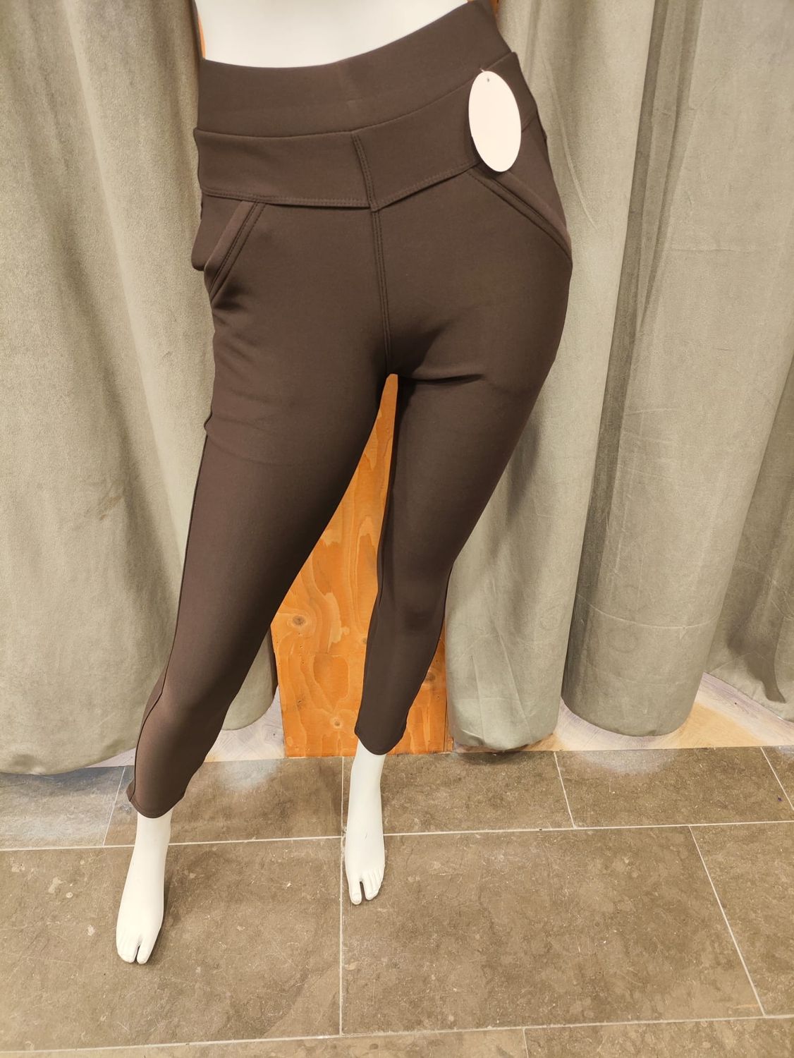 SALE comfortbroek gevoerd brown (S/M en 3/4XL)