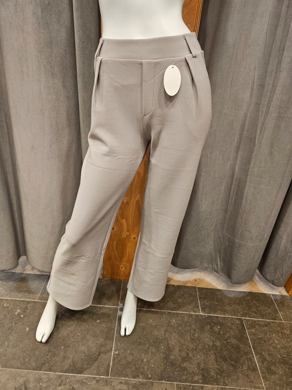 Comfortbroek wide leg muis grijs (maten)