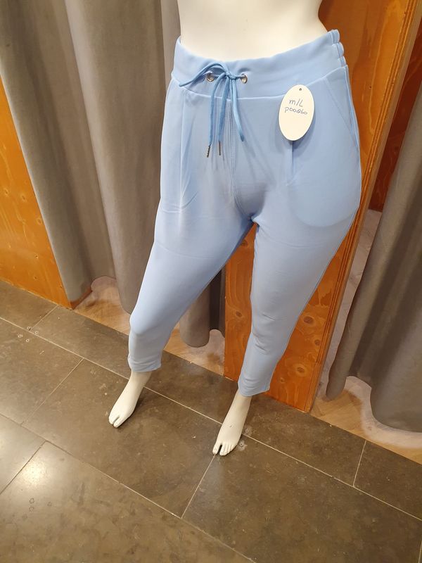 comfortbroek touwtje sunny blue (maten)