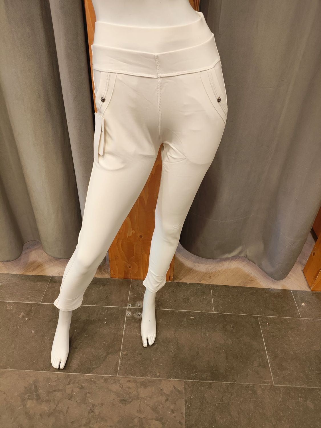SALE comfortbroek zomer kleur wit (maten)
