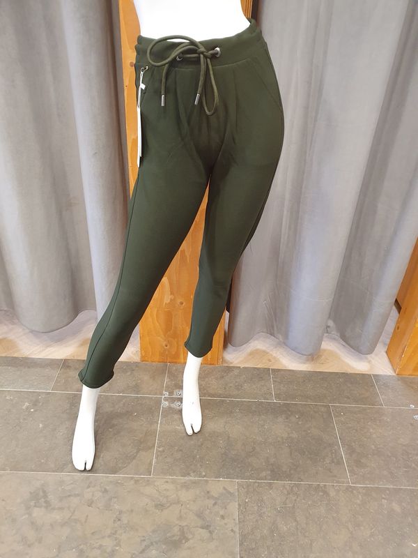 comfortbroek zomer leger groen (maten)