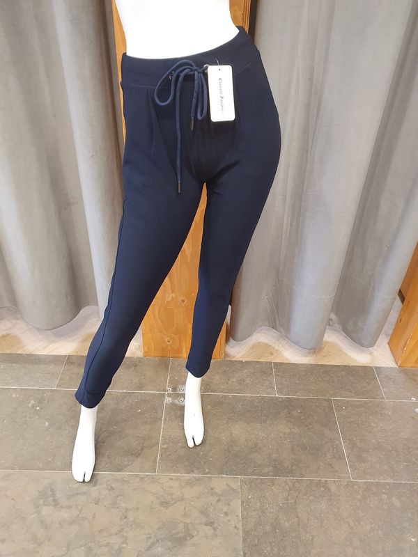 comfortbroek zomer navy touwtje (maten)