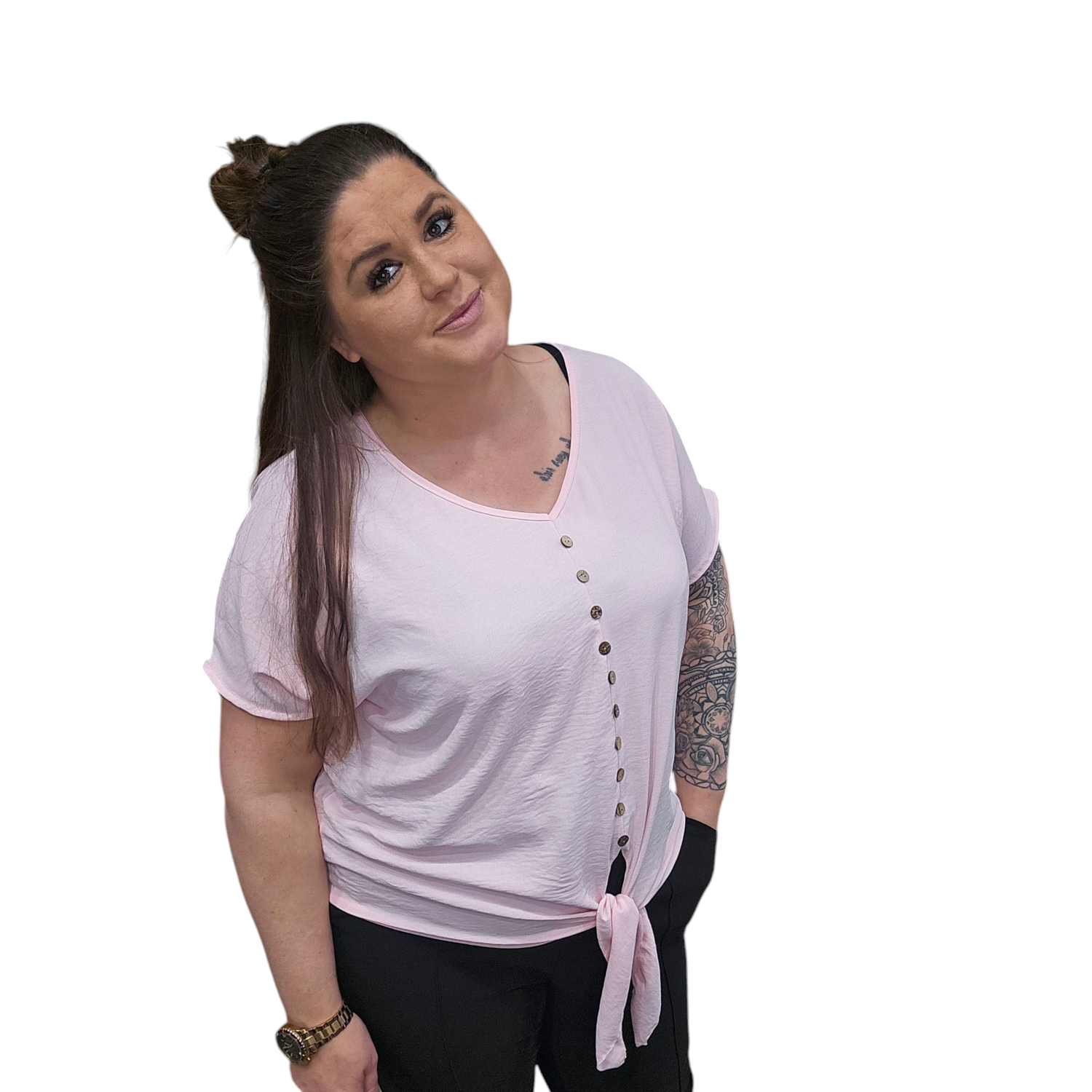 knoop top babet one size 38/48 (meerdere kleuren)
