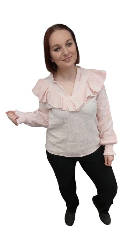 Blouse bloem maat l/xl