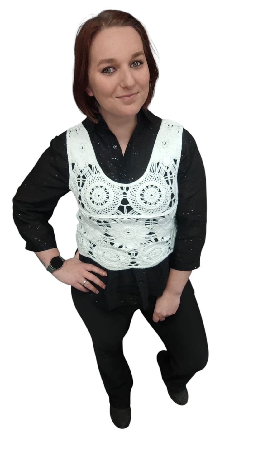 gehaakte spencer carlijn s/m l/xl