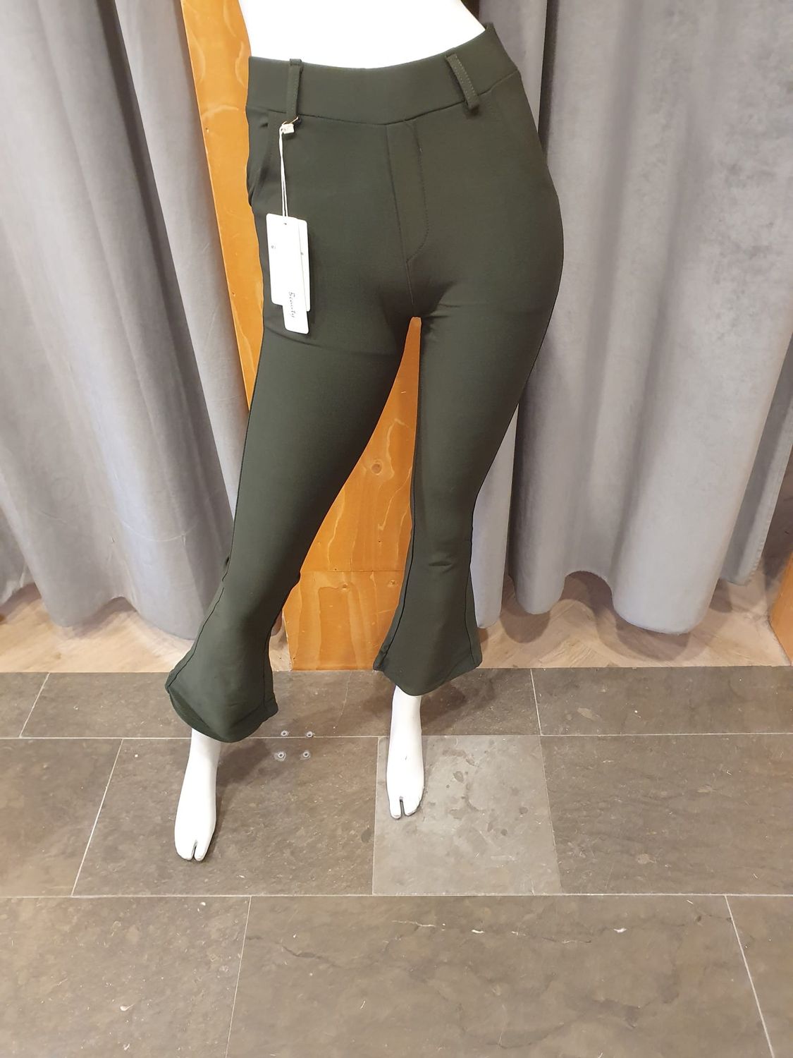 comfortbroek flair legergroen (maten)