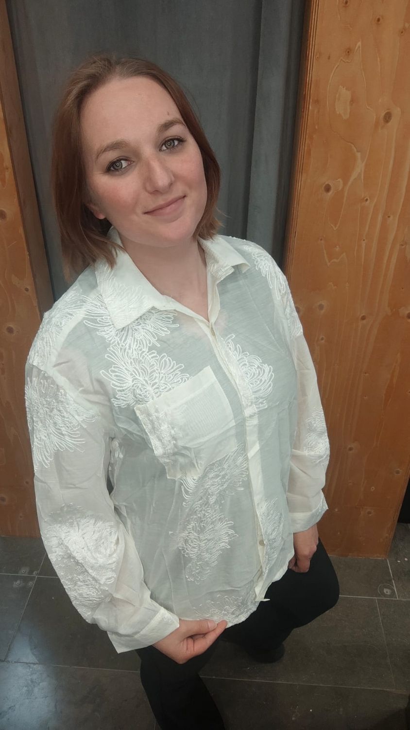 Blouse fleur s/m l/xl