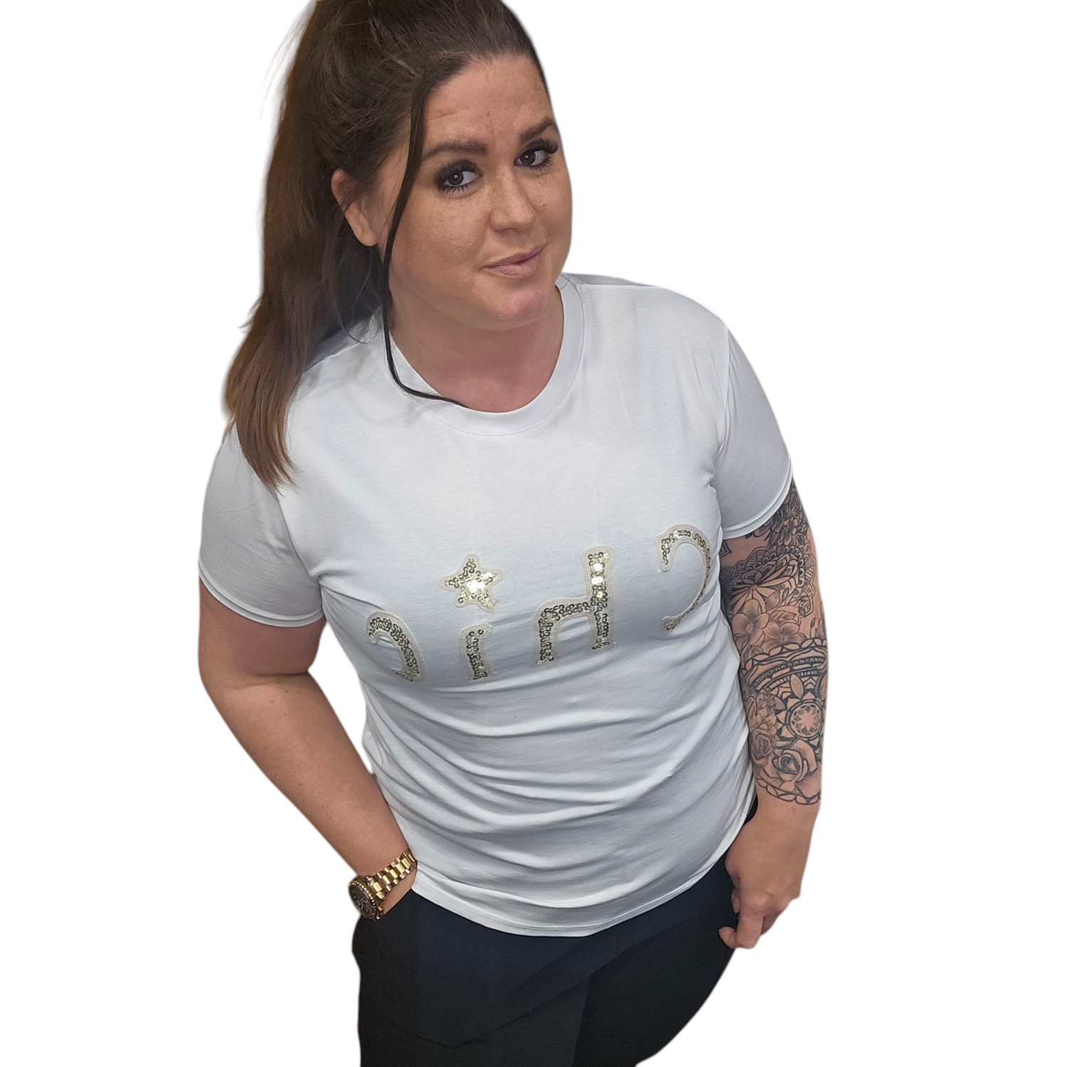 chic t-shirt one size 38/44
