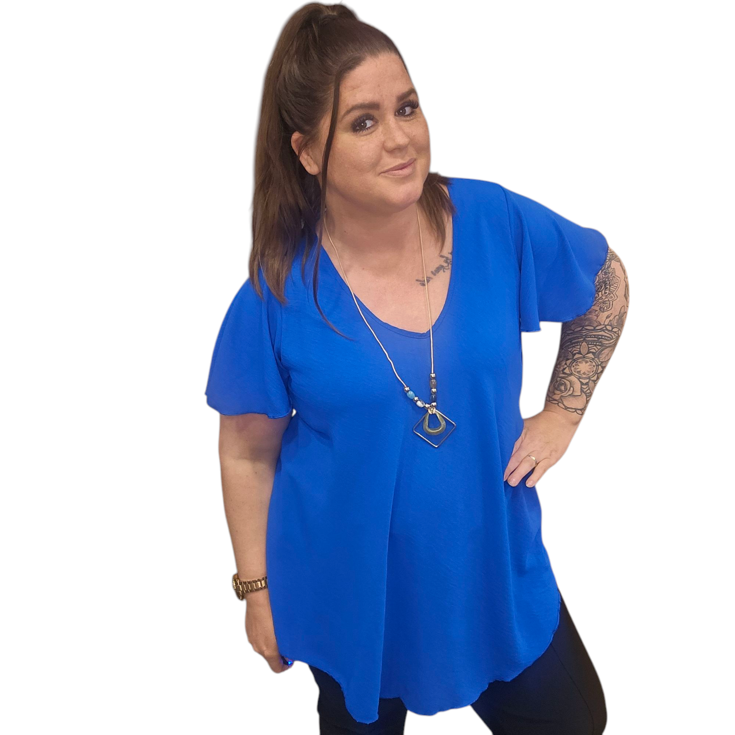 A-lijn plus size top dafne one size 44/50