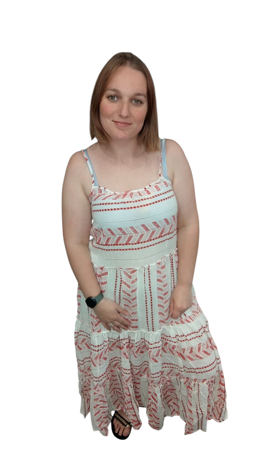 katoene jurk floor xl/xxl