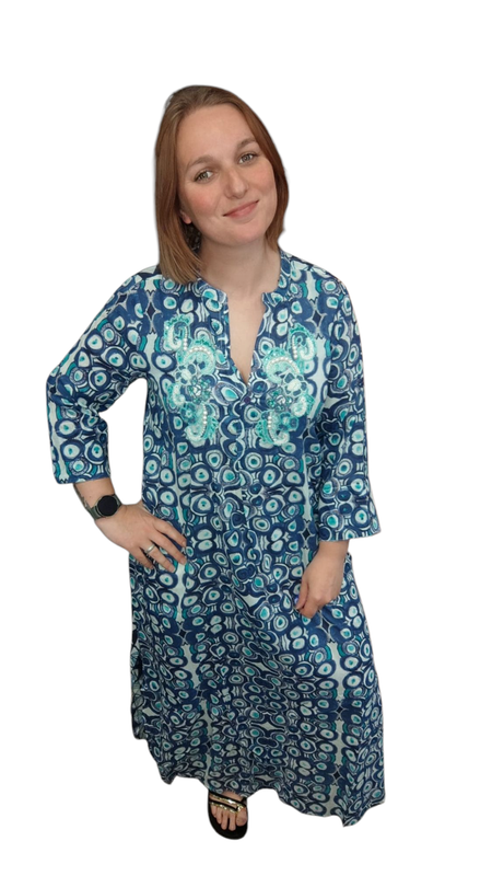 katoene ibiza dress feline one size 36/42