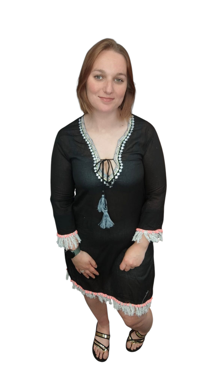 SALE ibiza jurk emmy s/m m/l (Meerdere kleuren)