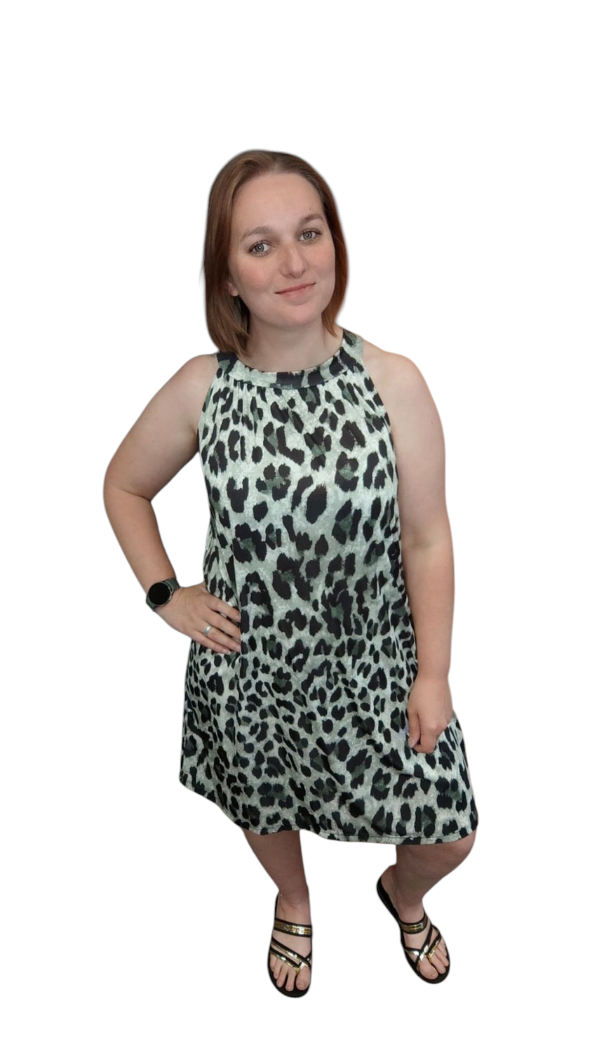 halter jurk fiona s/m l/xl (meerdere kleuren)
