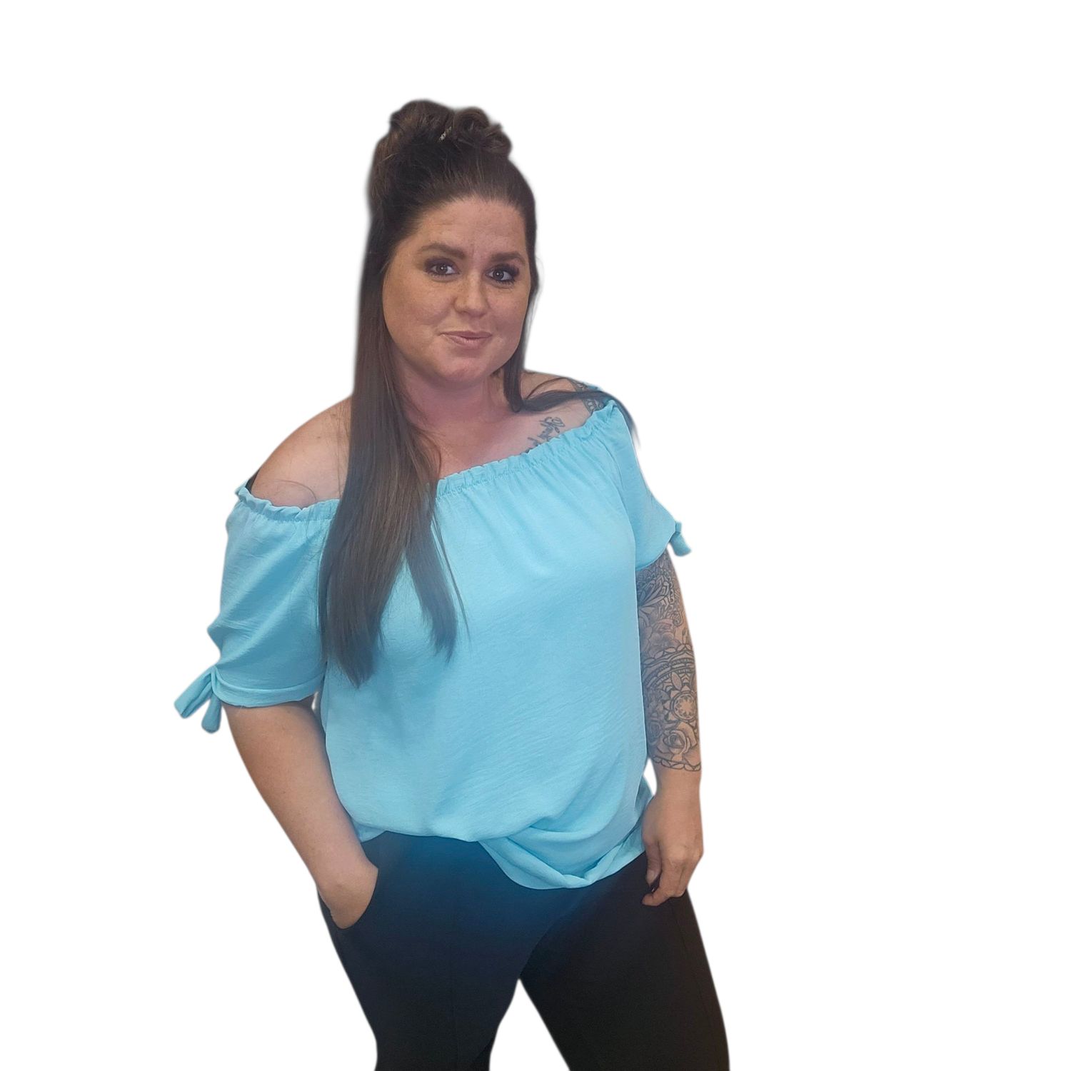 off/on shoulder top holly one size 40/46 (meerdere kleuren)