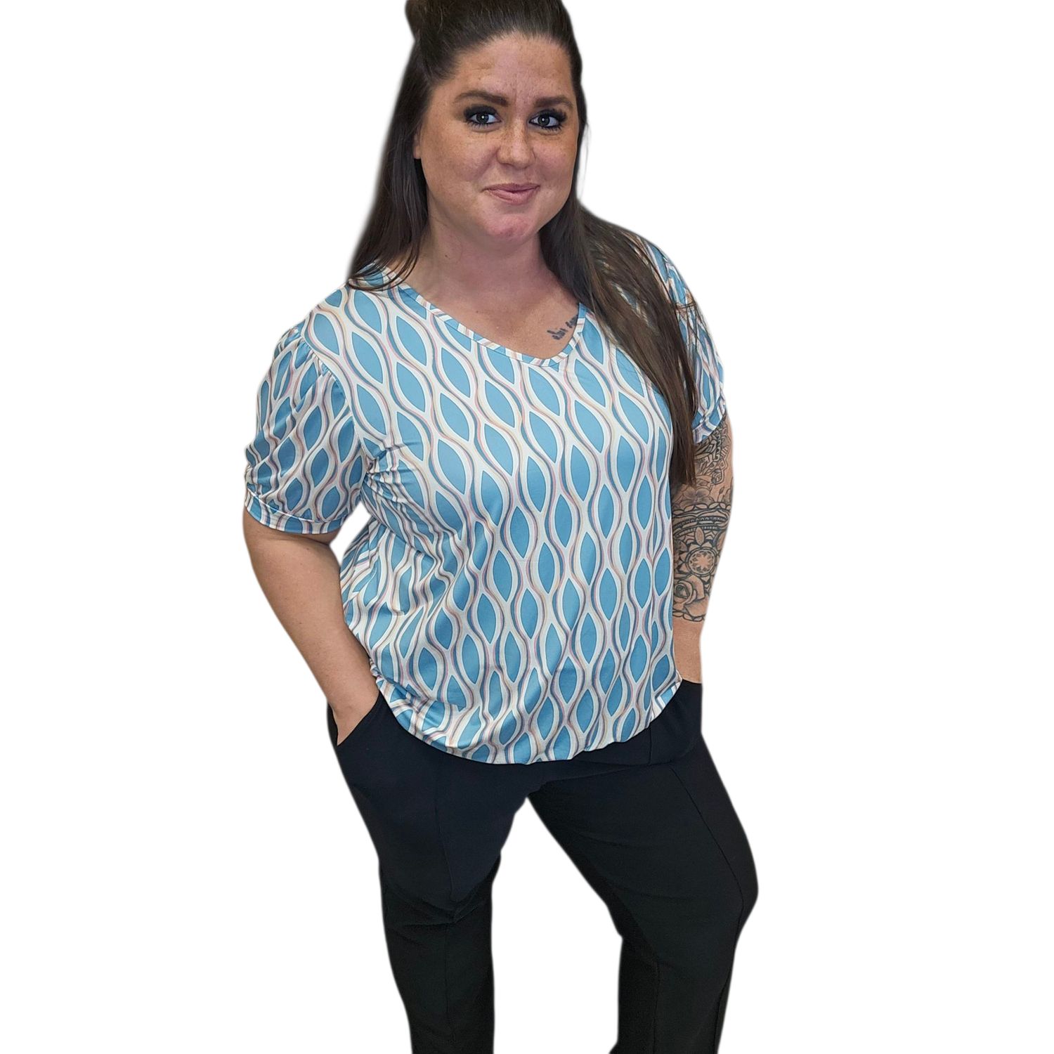 Hailey ballon top m/l xl/xxl (meerdere prints en kleuren)