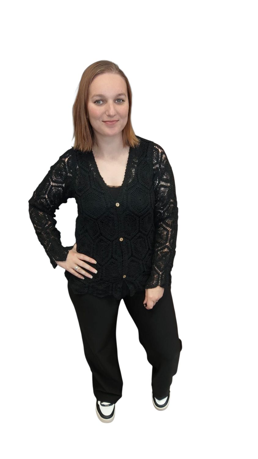 kanten vest mia one size 38 tot 44 (meerdere kleuren)