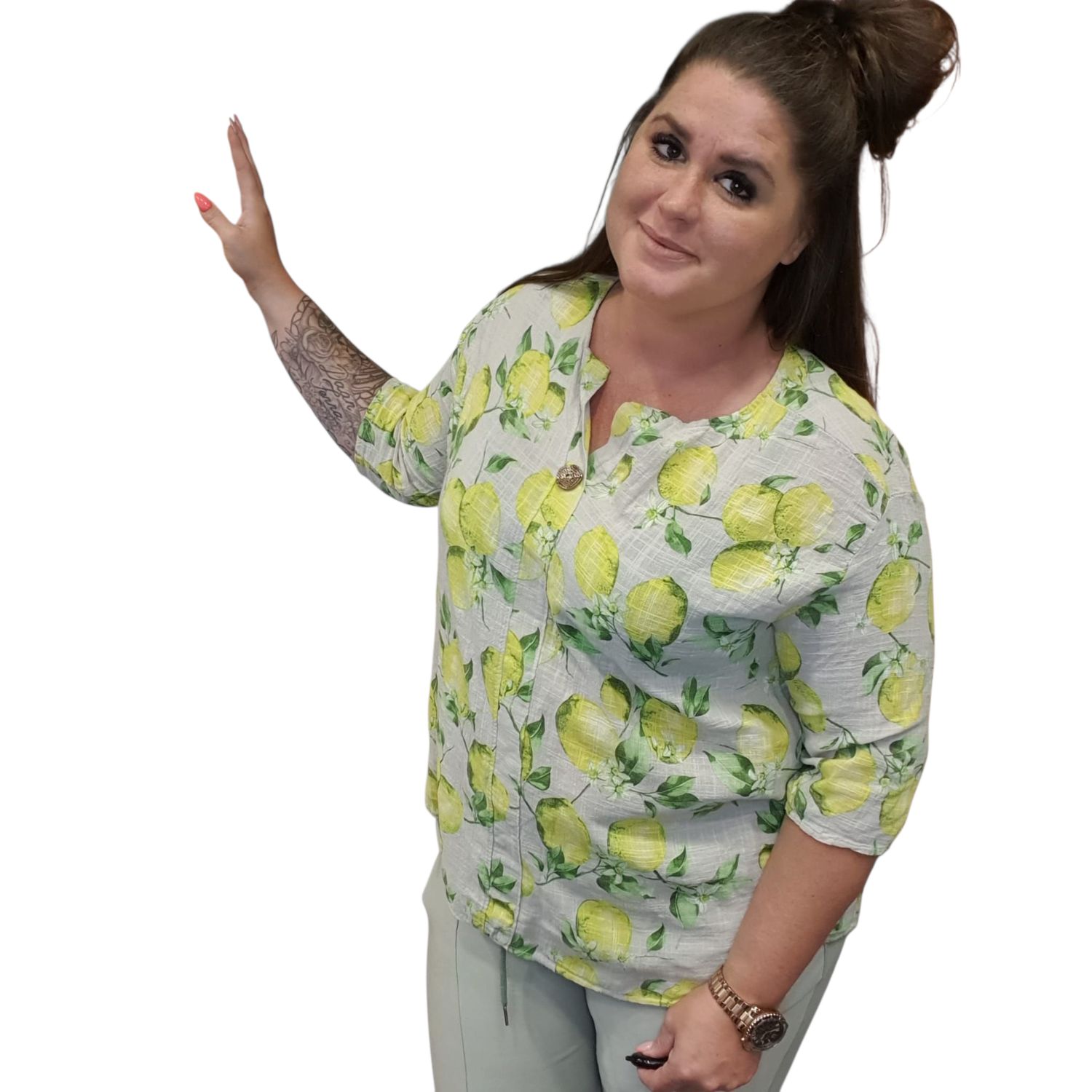 katoene top meike one size 38/46 (meerdere kleuren)