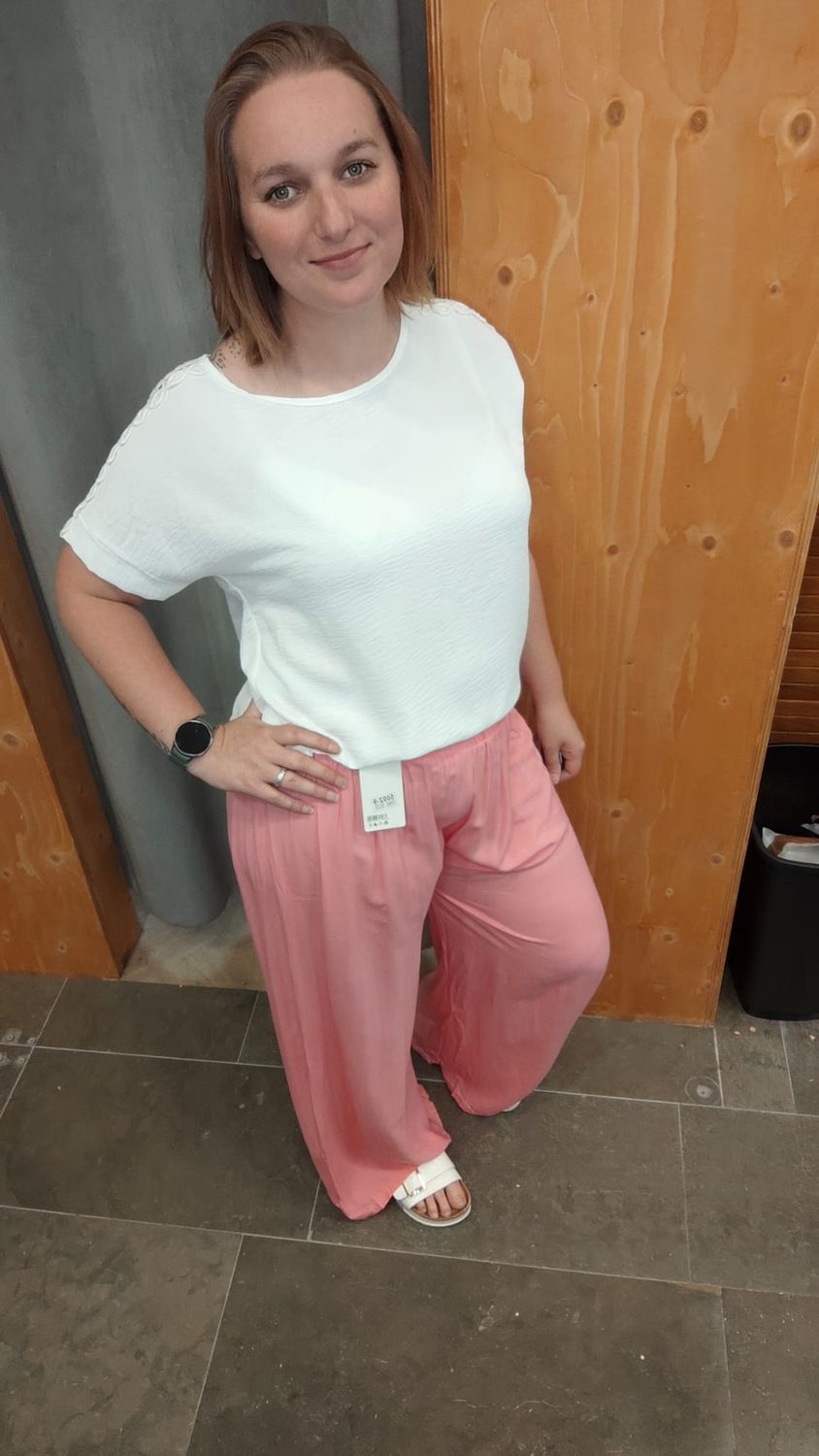 SALE broek Luna one size 38/46 (zalm en roze)