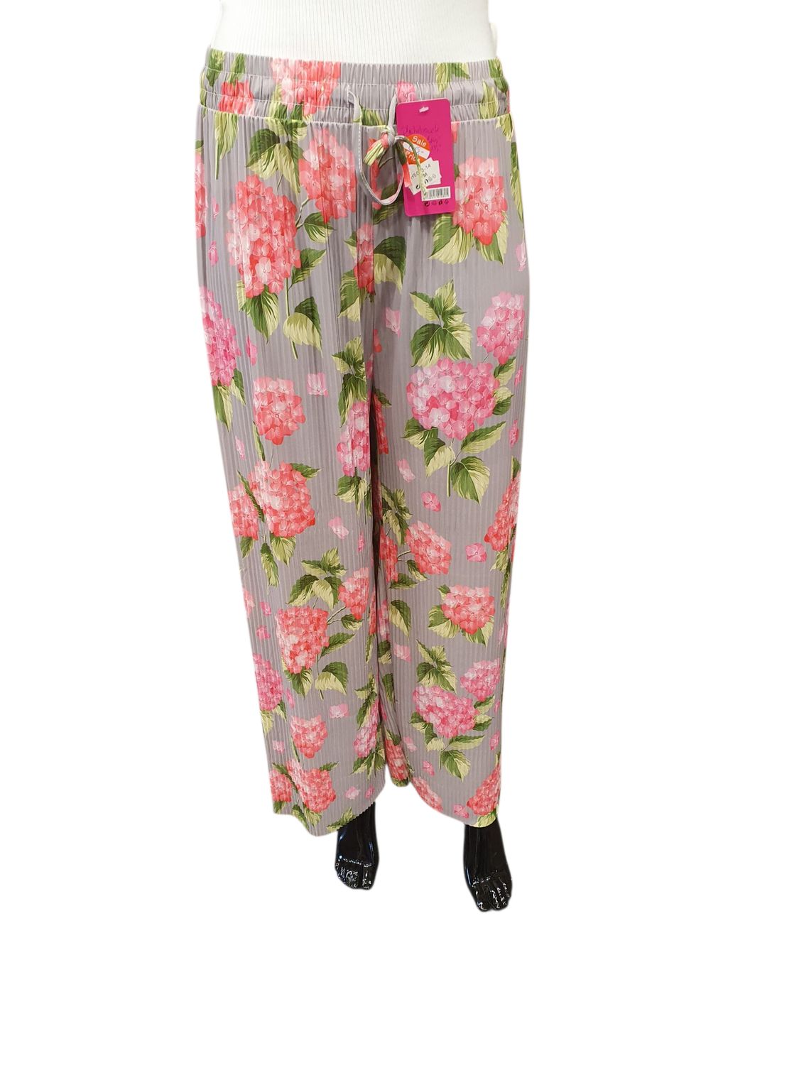 SALE Plisse broek Bloem S/M
