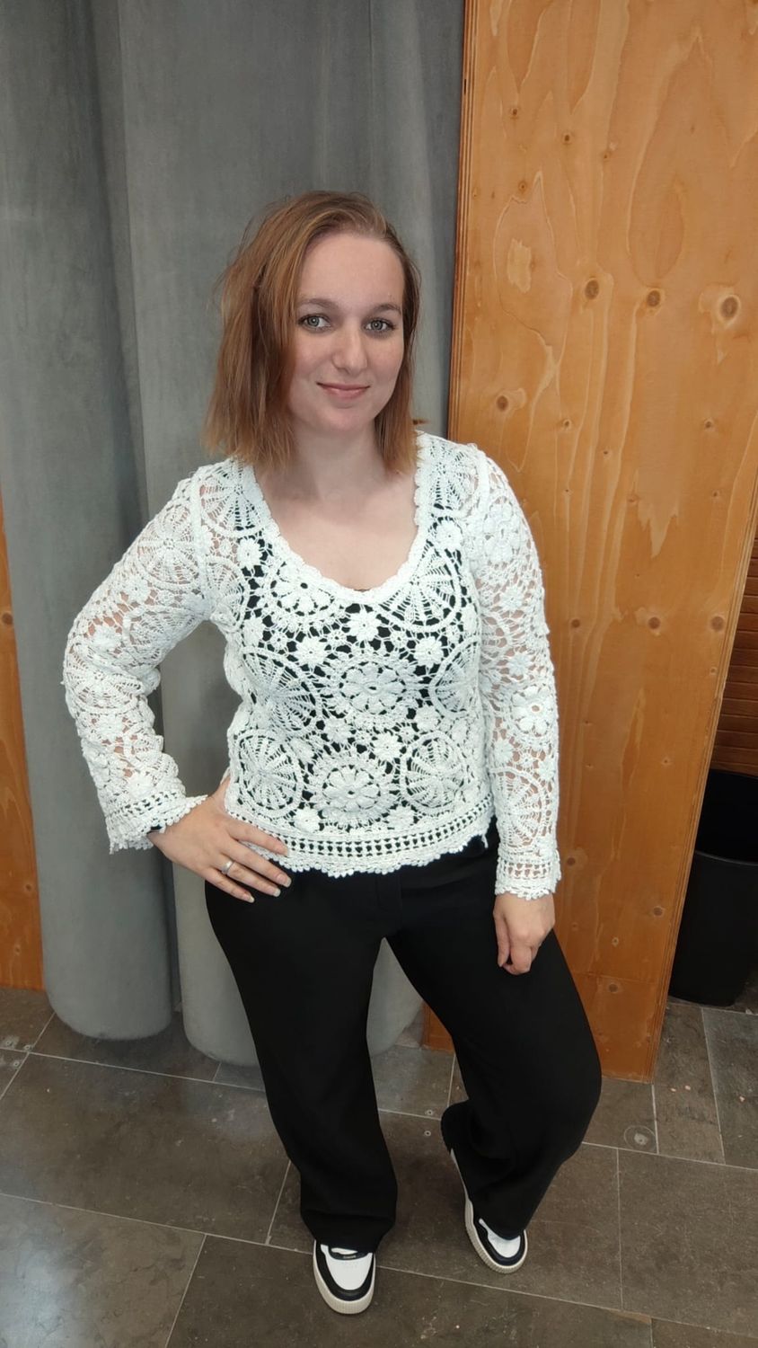 Kanten top Milou 38/42 (meerdere kleuren)