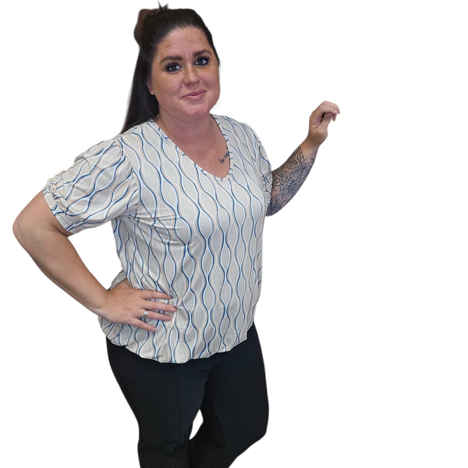 Hailey ballon top m/l xl/xxl (meerdere prints en kleuren)