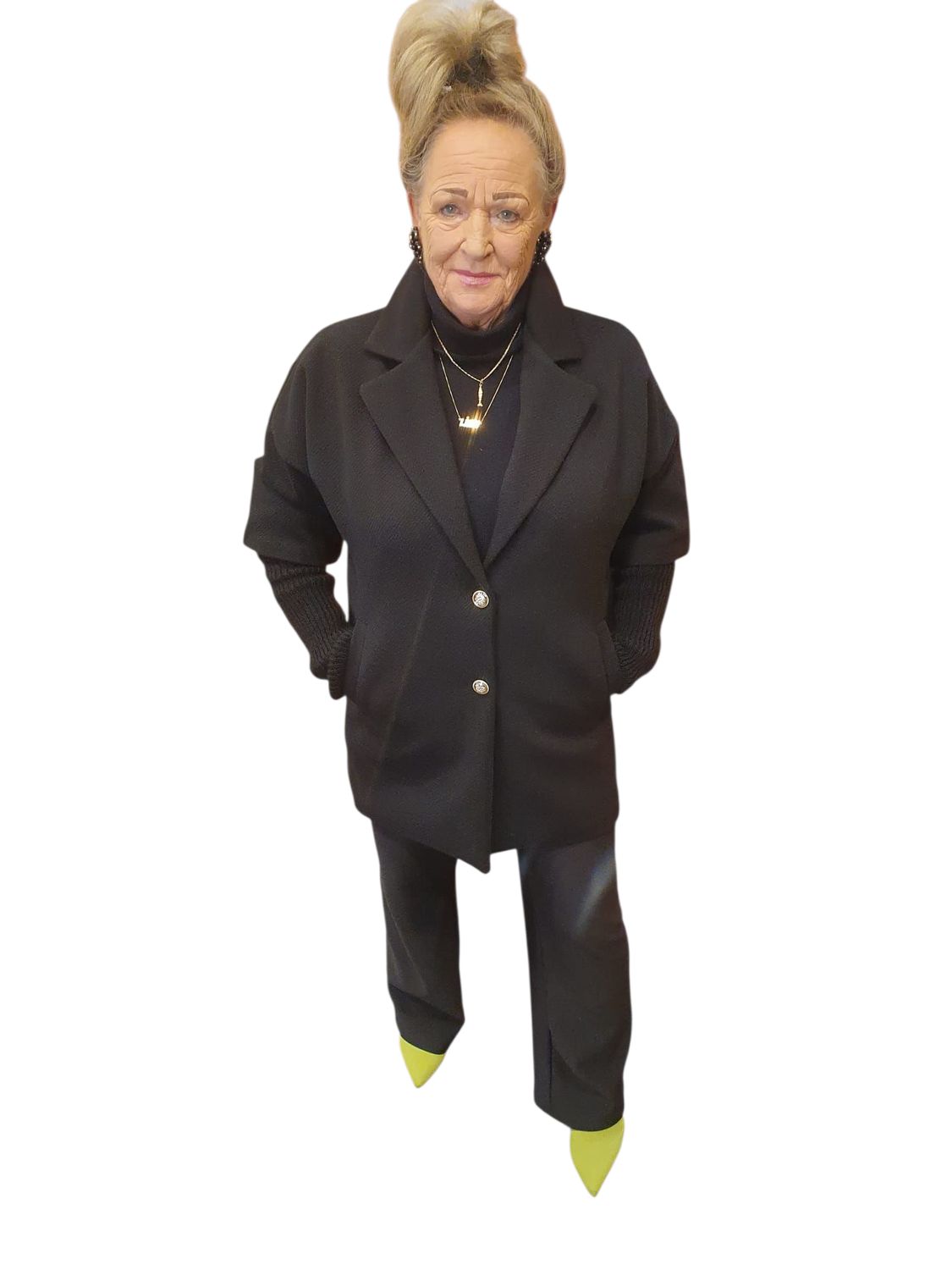 mantel jas sanne m,l,xl en xxl