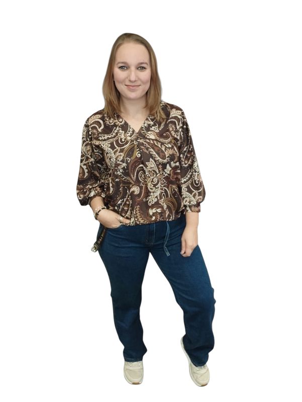 High waist straight leg jeans rosa lyn (maten)