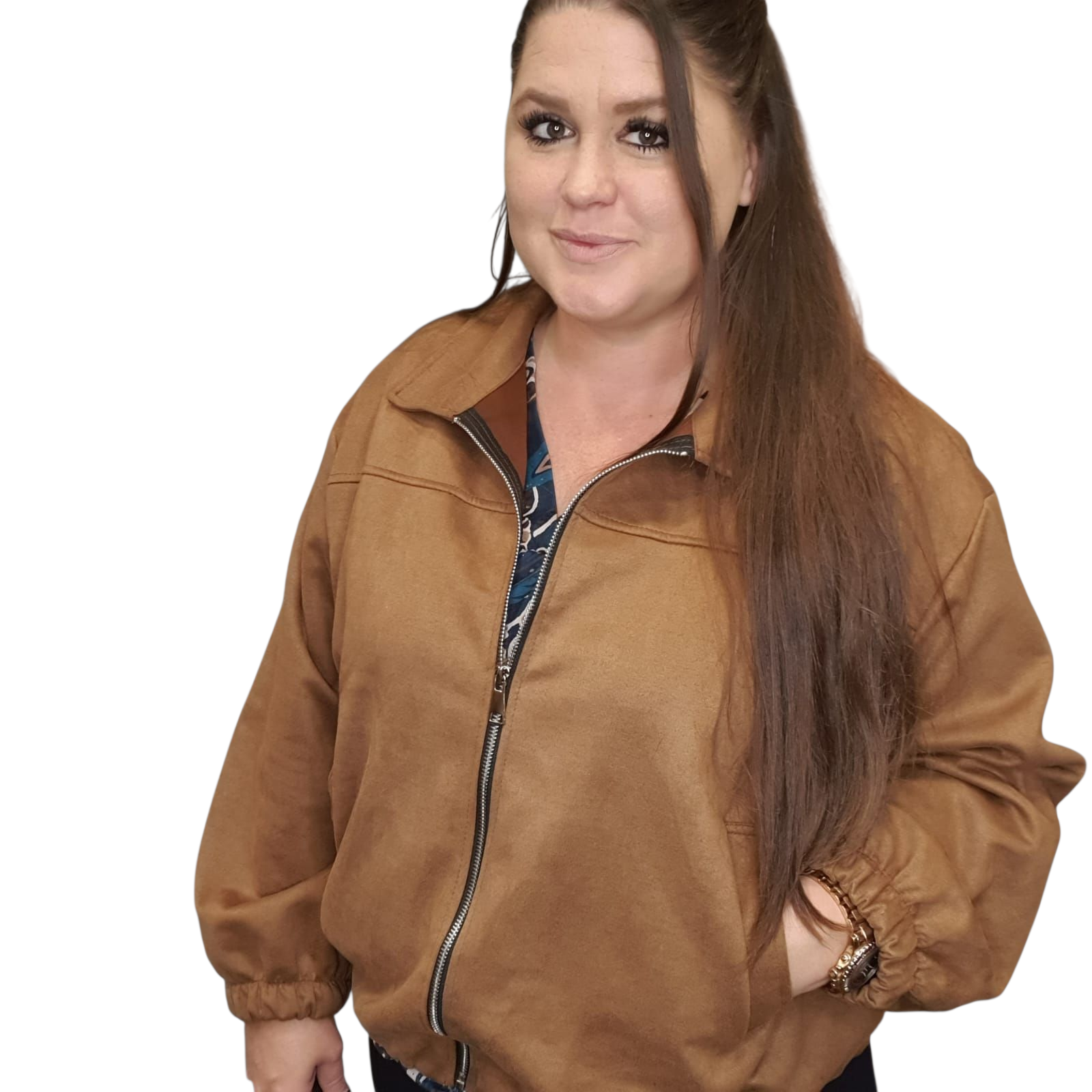 suede bomber jacket rosie s/m m/l xl/xxl (meerdere kleuren)