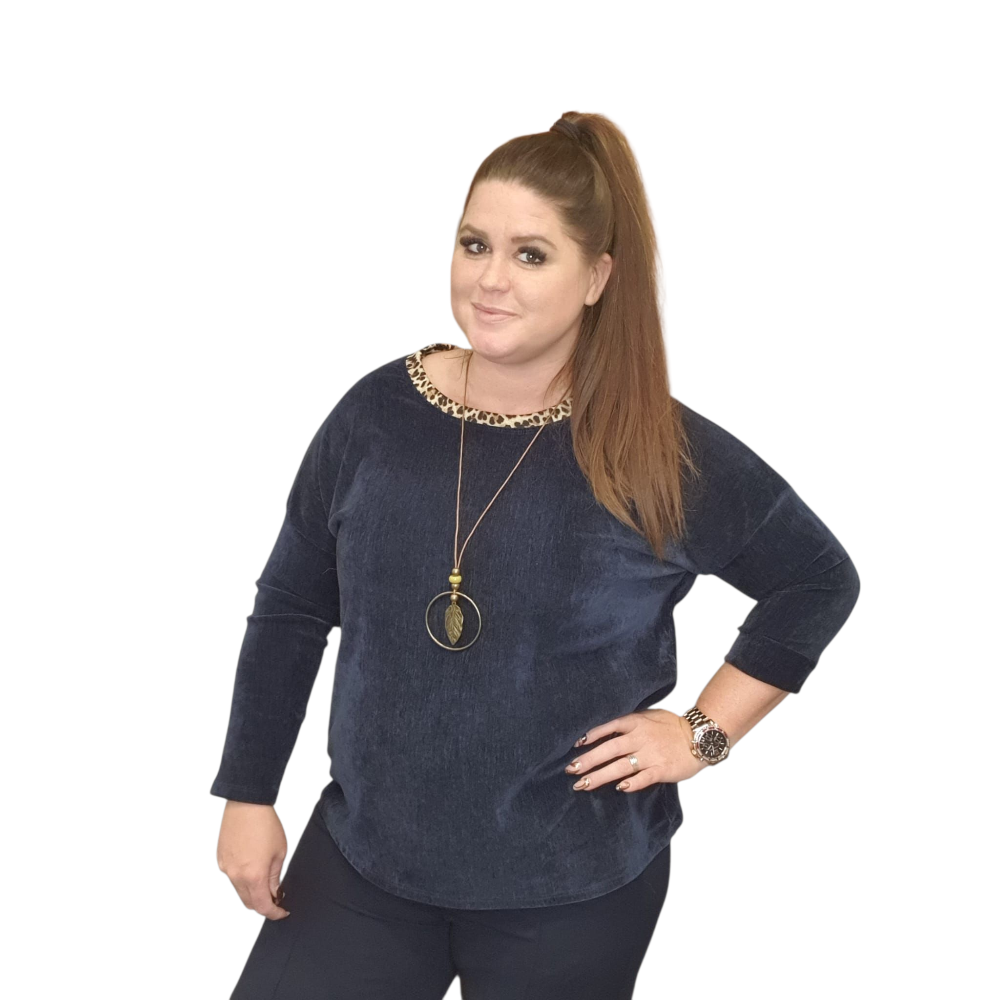 velourse trui selina  (meerdere kleuren)