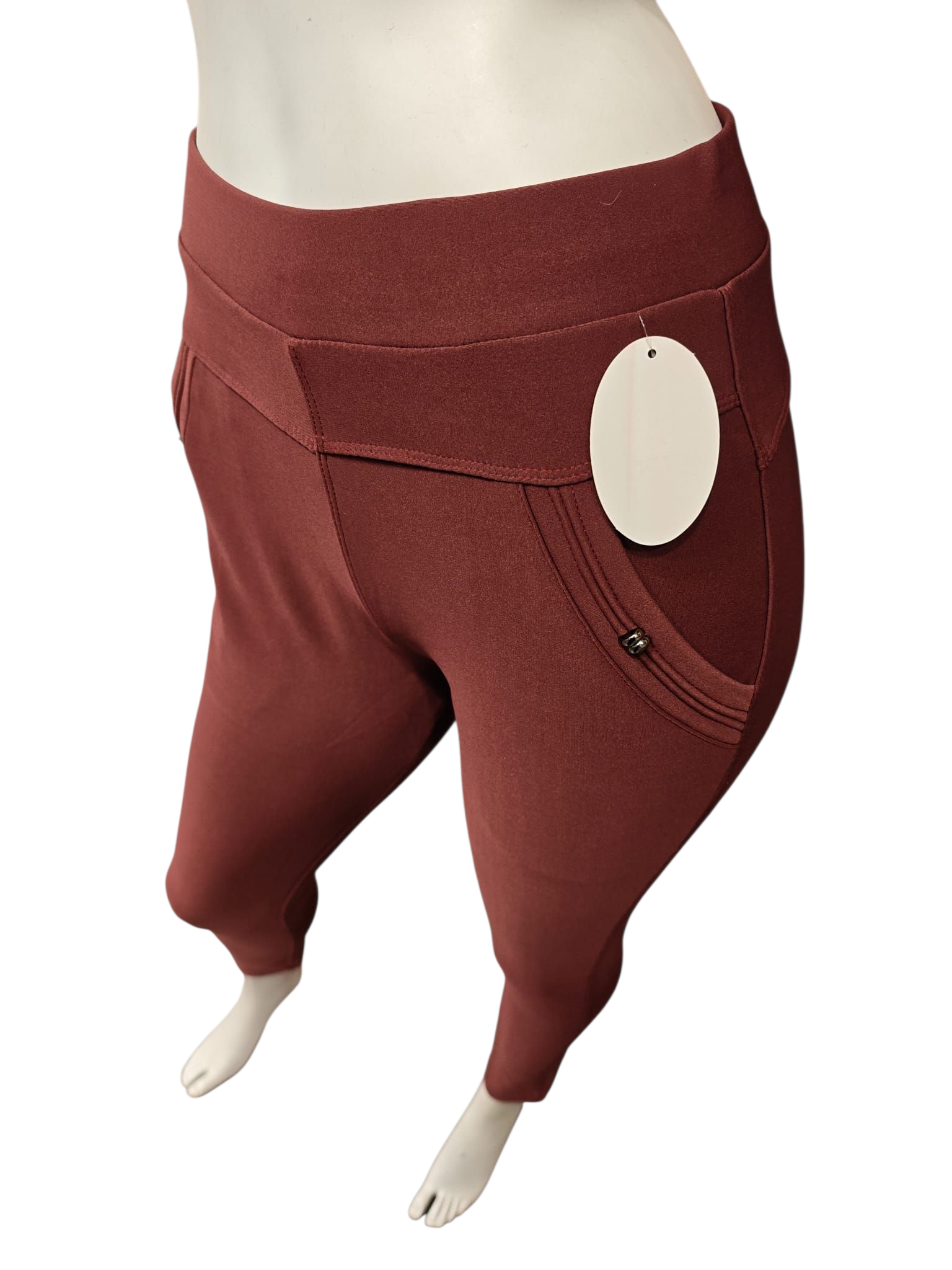 comfortbroek wine red (maten)