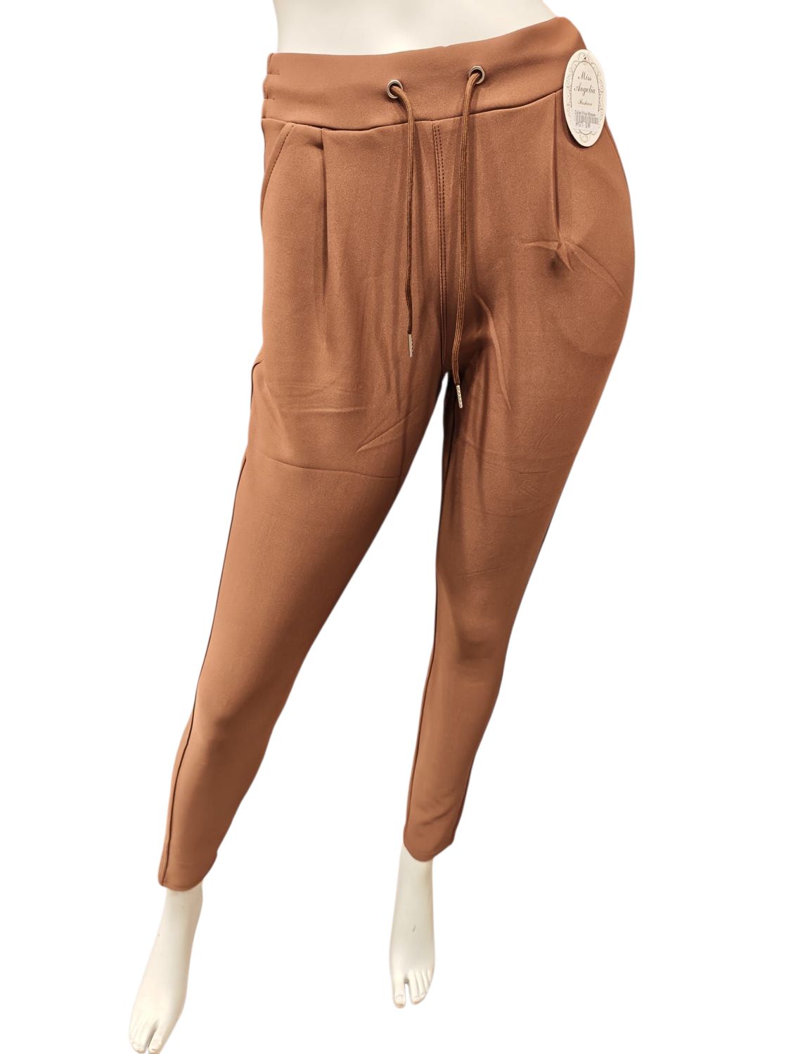 comfortbroek touwtje bruin (maten) comfortbroek touwtje bruin (maten)