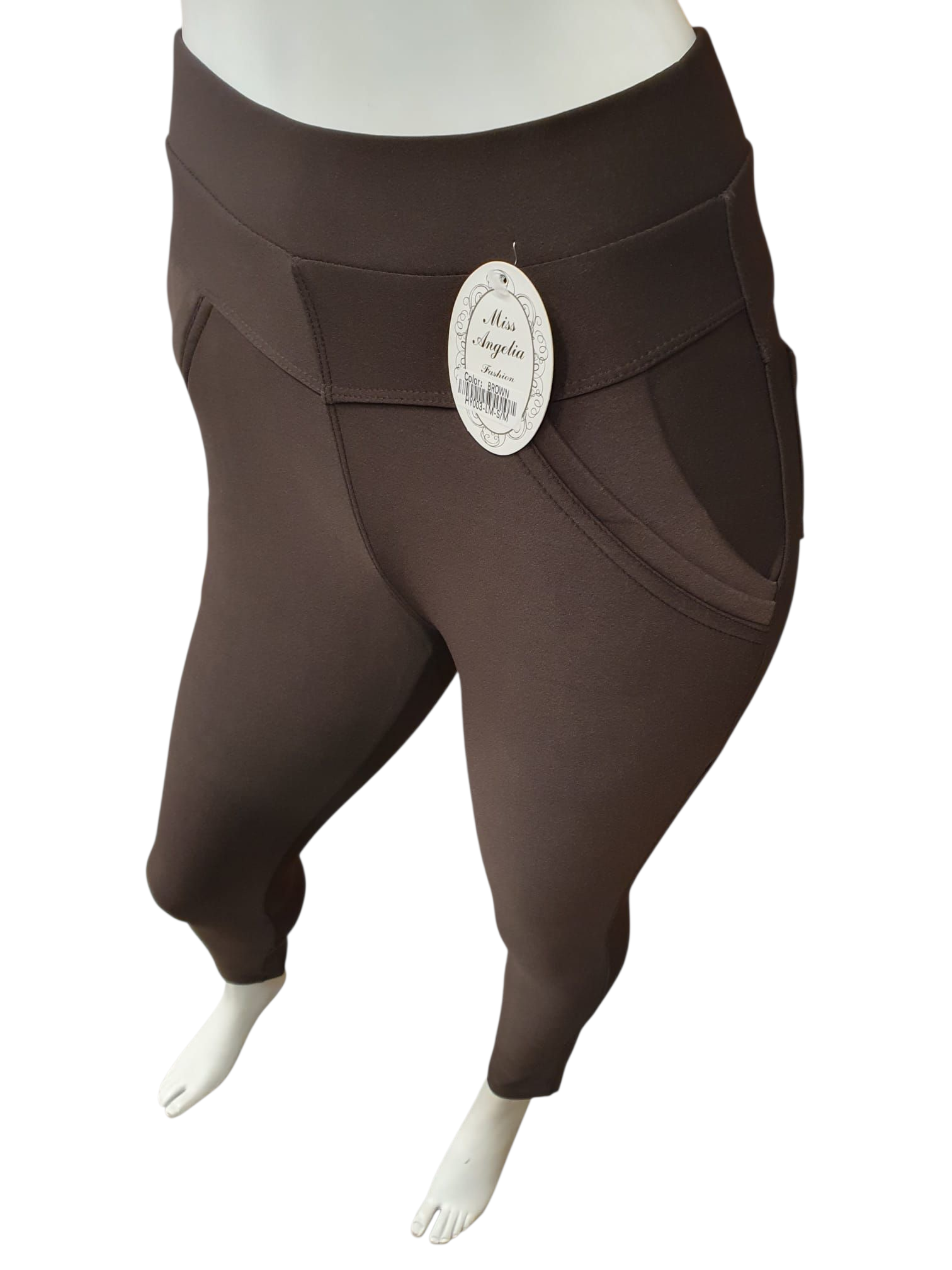 comfortbroek gevoerd bruin (maten )