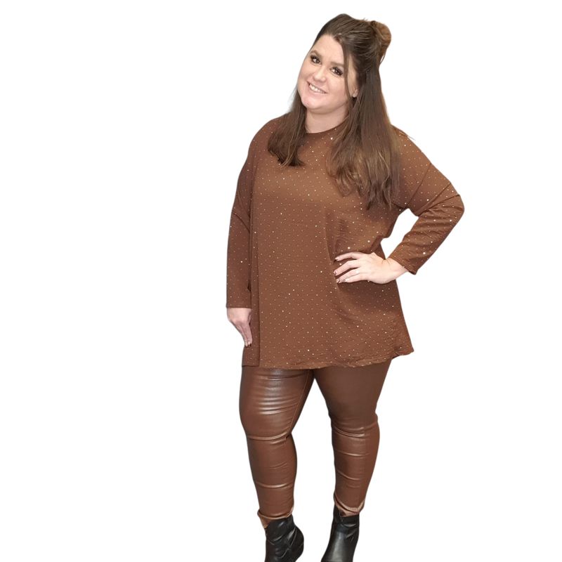 Goodies leatherlook glitter jeans (maten en kleuren)