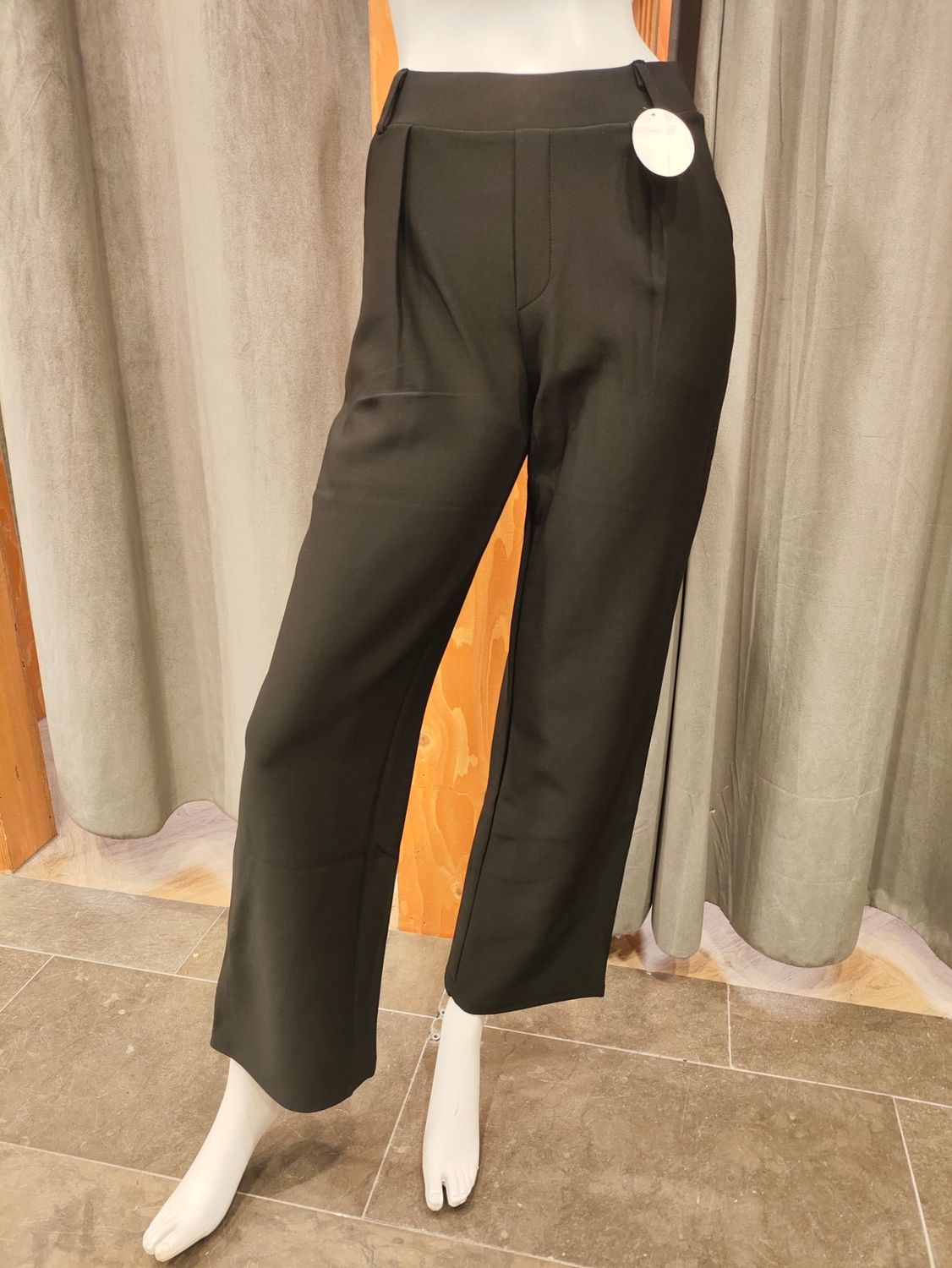 comfortbroek wide leg zwart (maten)