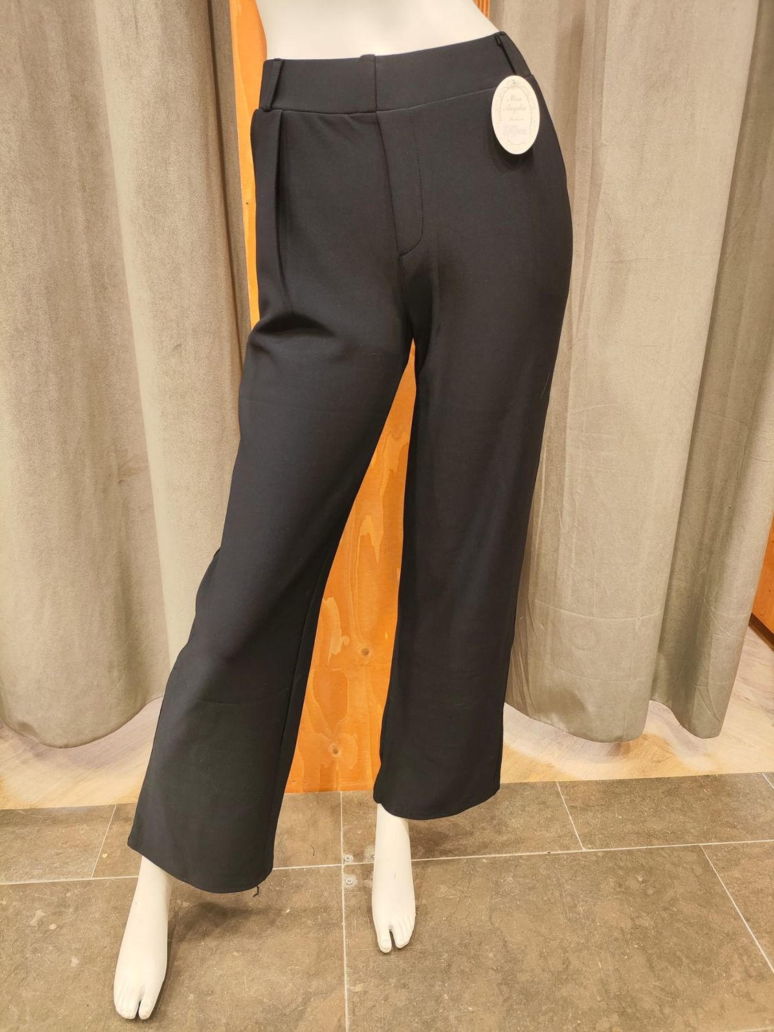 comfortbroek wide leg navy (maten) comfortbroek wide leg navy (maten)