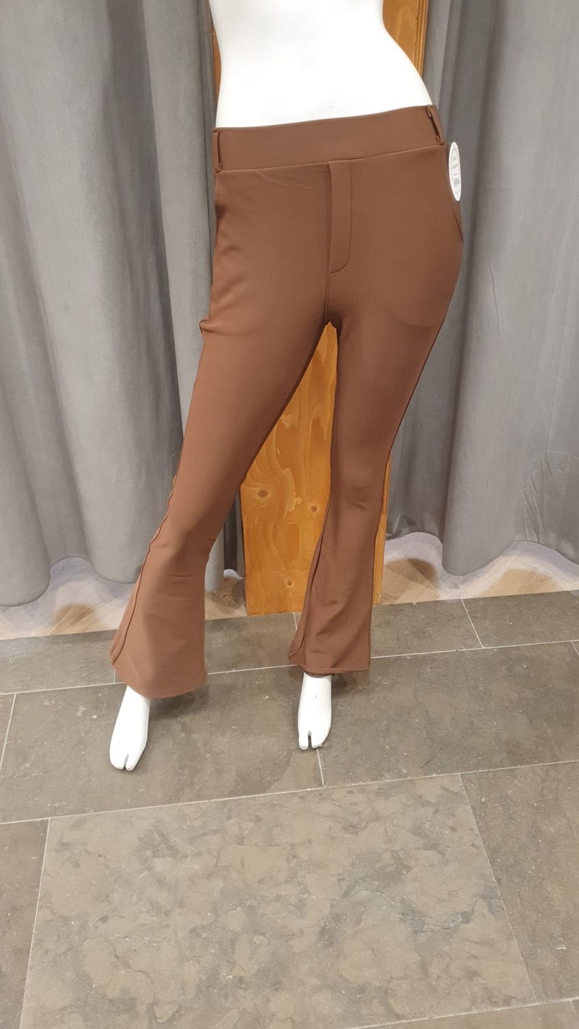  comfortbroek flair bruin (maten )